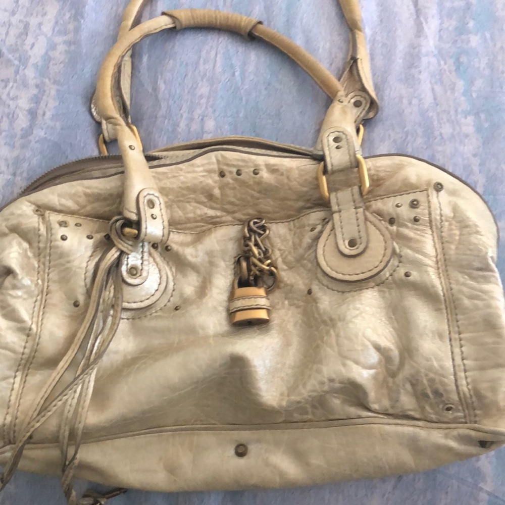 Vintage Chloe Pearl shimmery shoulder bag